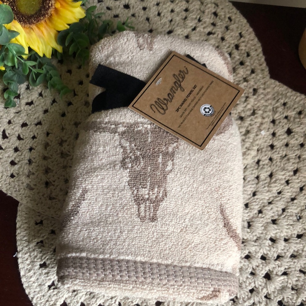 Wrangler Steer Head Hand Towels